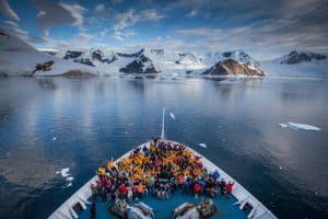 Antarctica team on ship