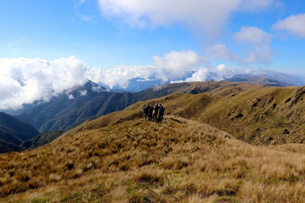 Hiking in the Andes Mountains