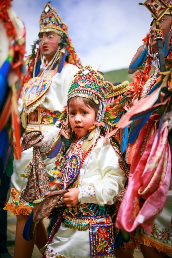 Child at the Virgen del Carmen Festival