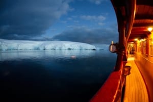 View from ship's deck in Antarctica