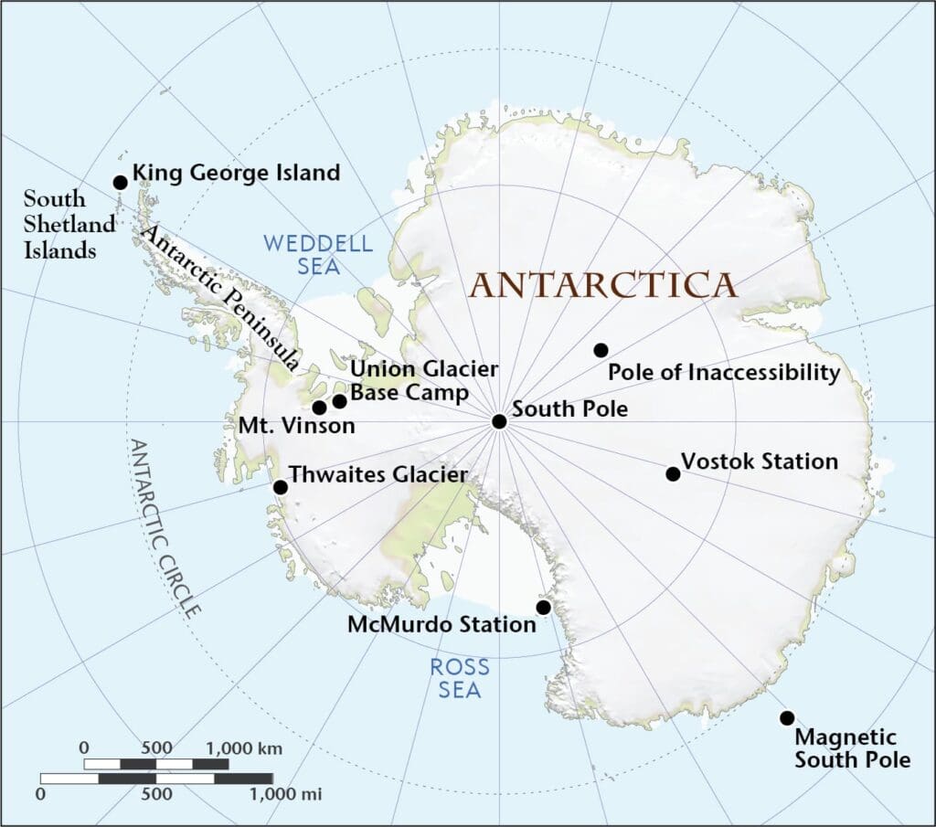 south pole station map