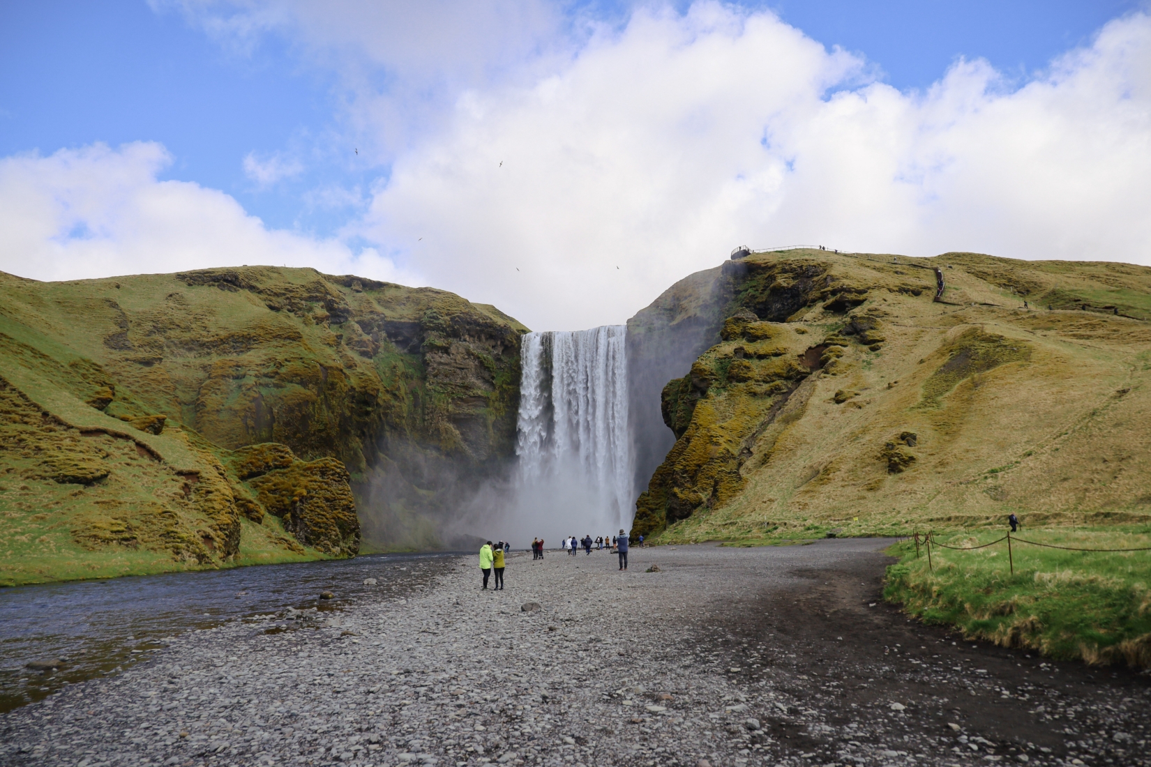 Located near Skógar, the spectacular Skógafoss waterfall is not to be missed