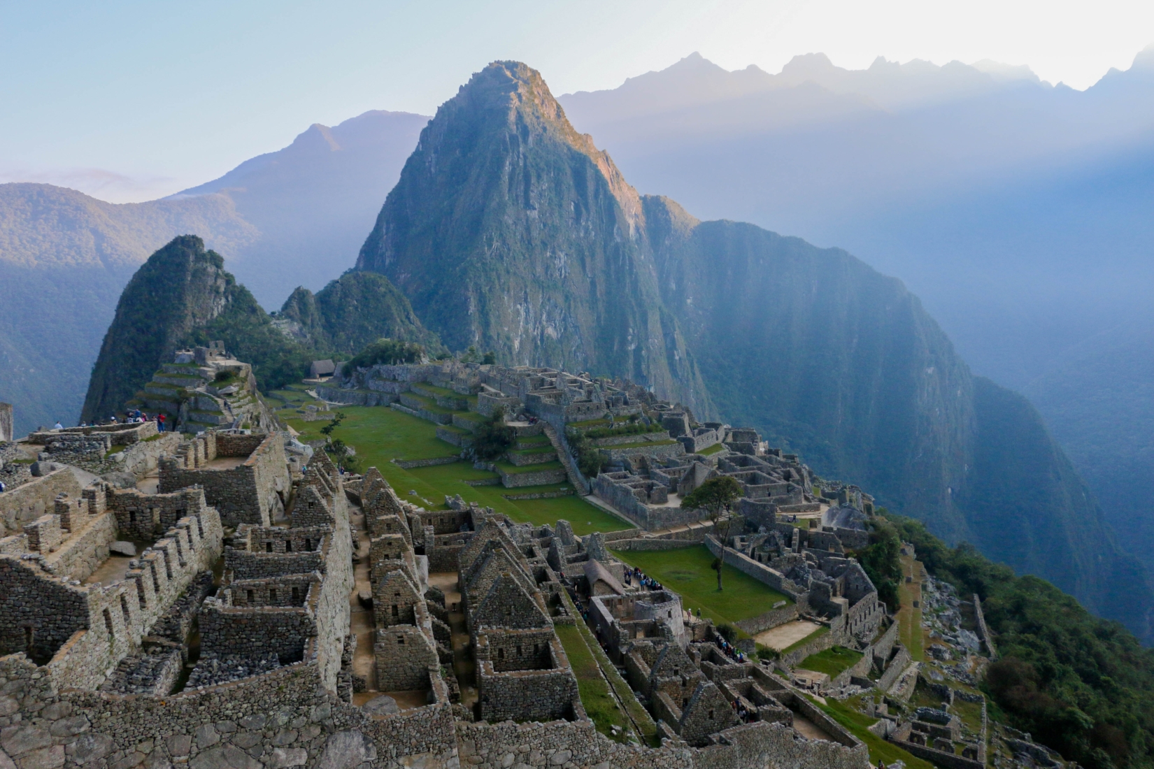 Mountain View of Machu Picchu Ruins
