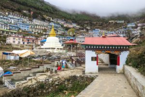 Namche Bazaar, a key village on the trail to Everest Base Camp in Nepal
